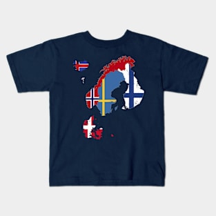 The Nordics Countries Kids T-Shirt